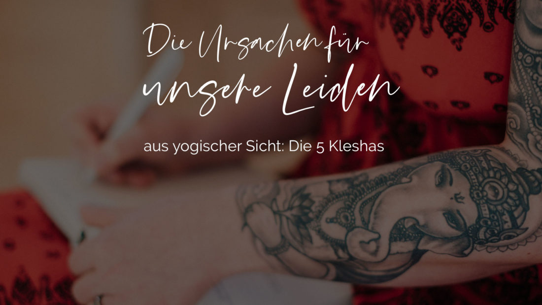 Titelbild für den Blogbeitrag ueber die Kleshas die Ursachen fuer unser Leiden aus yogischer Sicht hier in dem Bezug zu Brustkrebs