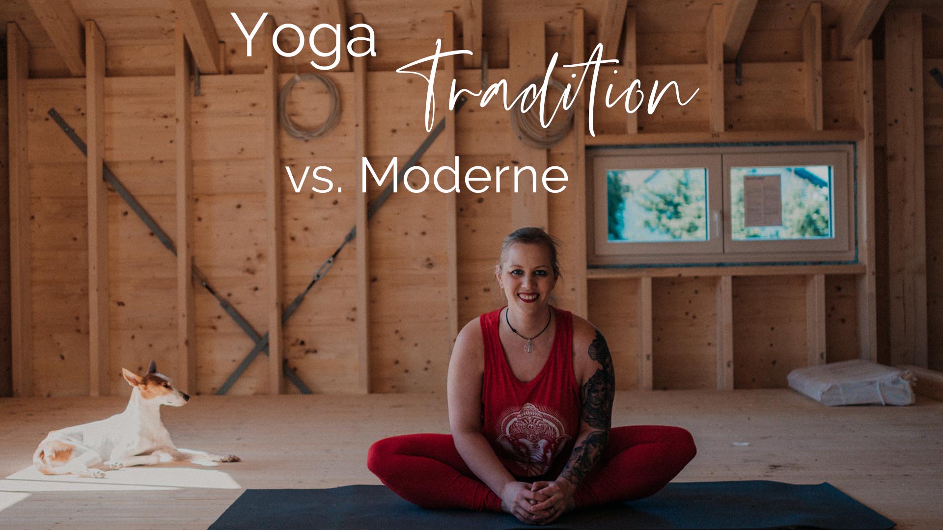 Christine Raab Yogapose Schneidersitzt Schmetterling konasana Yoga Tradition vs. Moderne Moksha Yogastudio Kahlgrund Yoga