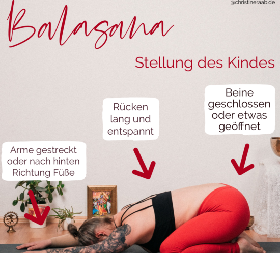Balasana Kind Childspose Yoga Christine Raab Asana ABC